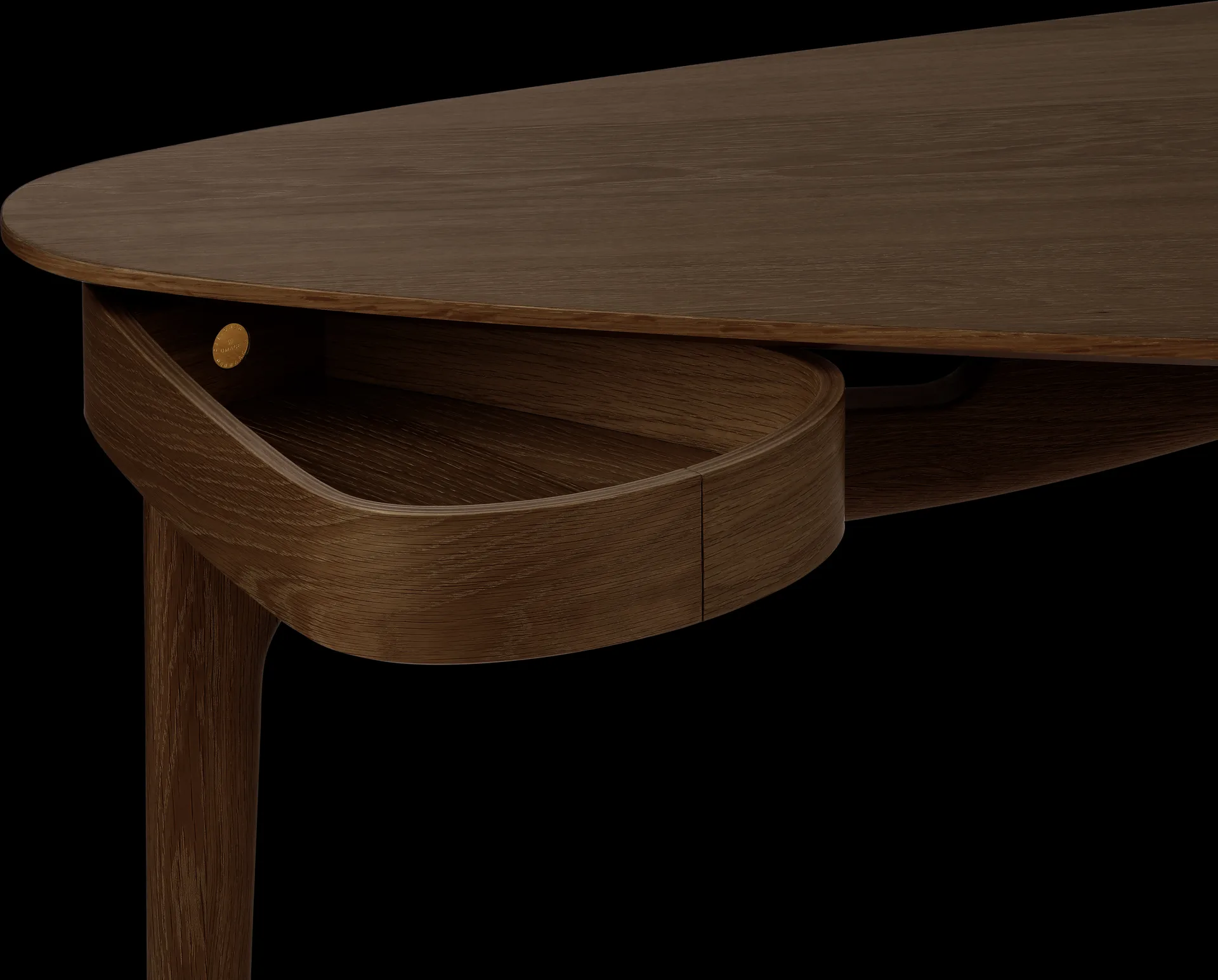 Bureau Duende 67,1x130 cm, Dark oak Umage
