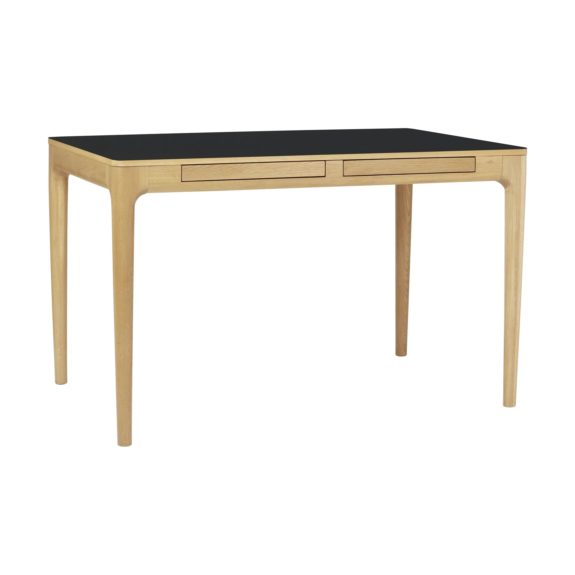 Bureau Heart'n'Soul 80x120 cm, Oak-Fenix black Umage