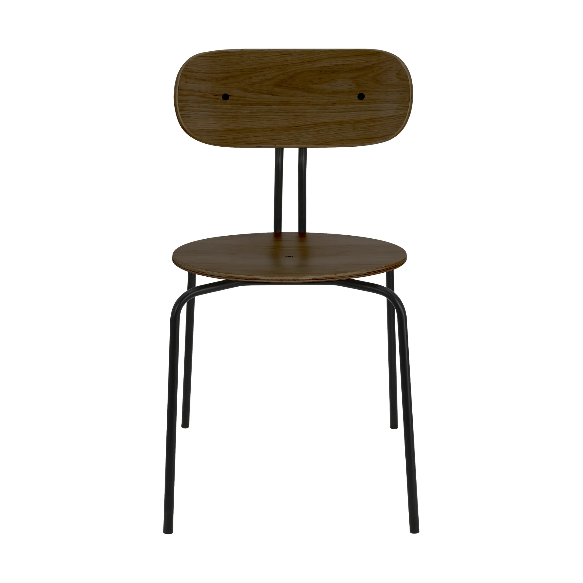 Chaise Curious, Smoked oak-black legs Umage
