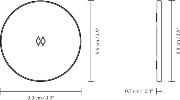 Chargeur sans fil Unifier, Black-chrome Umage