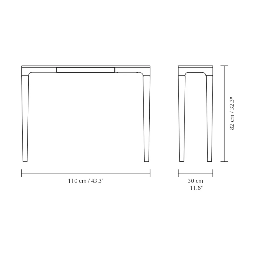 Console Heart'n'Soul 120 cm, Oak-cloud grey Umage