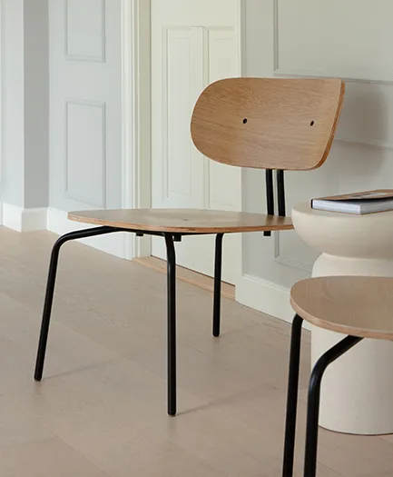 Fauteuil lounge Curious, Oak-black Umage