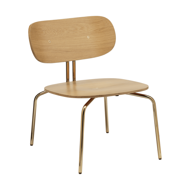 Fauteuil lounge Curious - Oak-brass - Umage