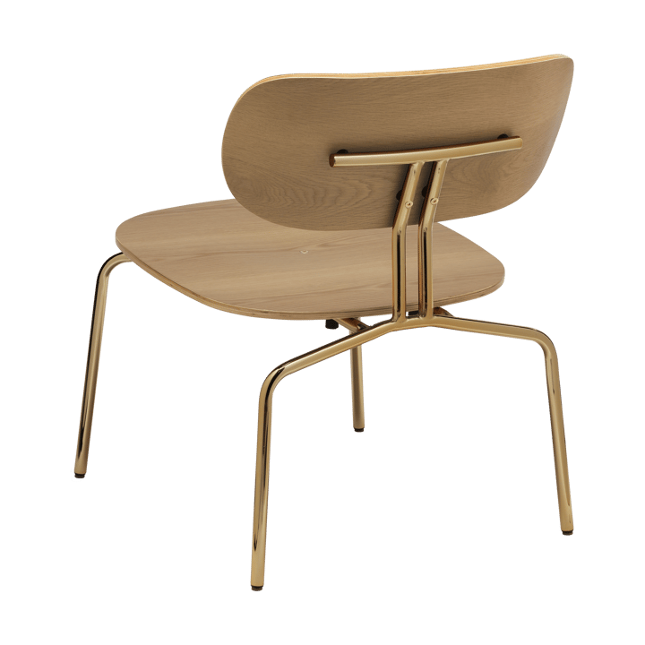 Fauteuil lounge Curious, Oak-brass Umage