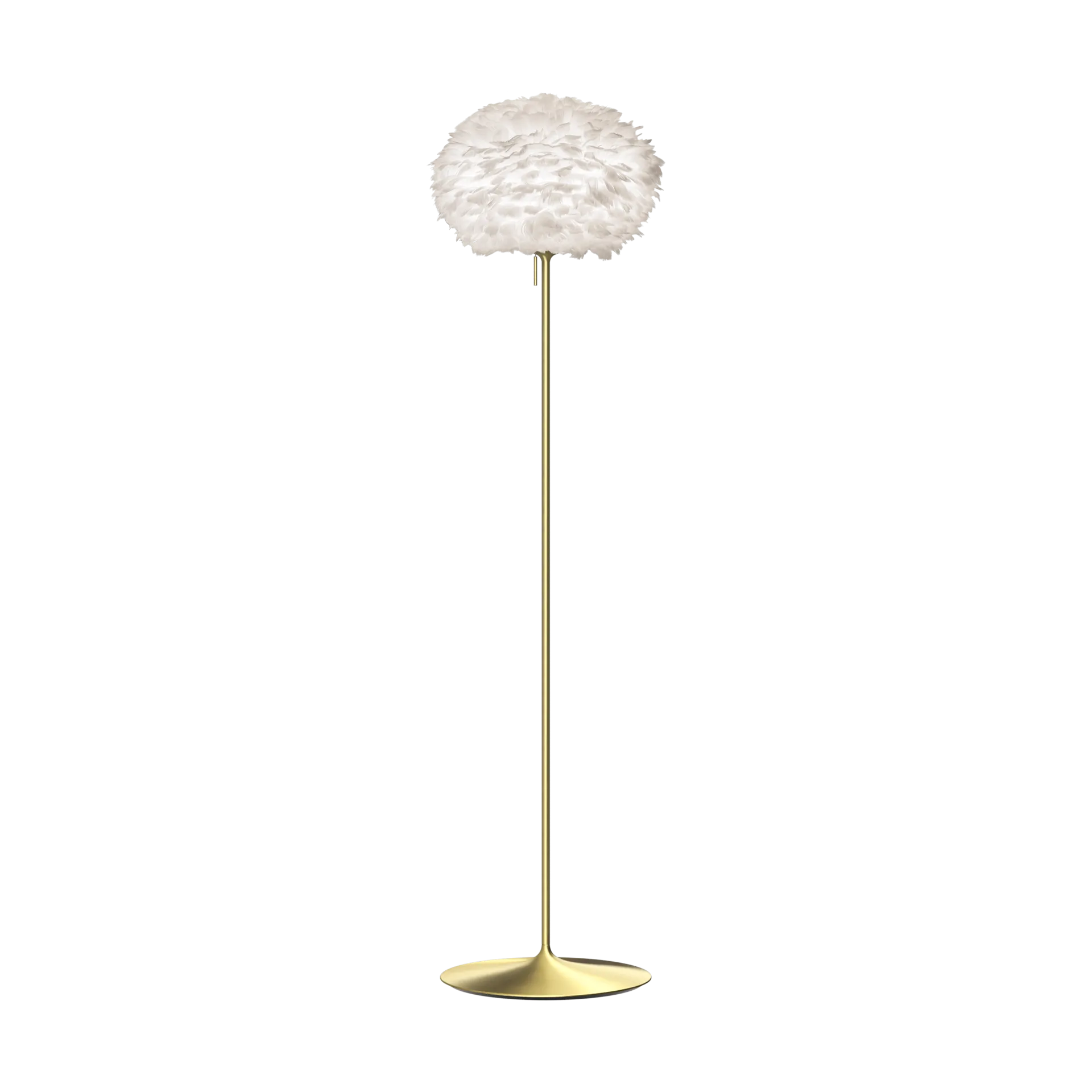 Lampadaire Eos medium, Blanc-Laiton brossé Umage