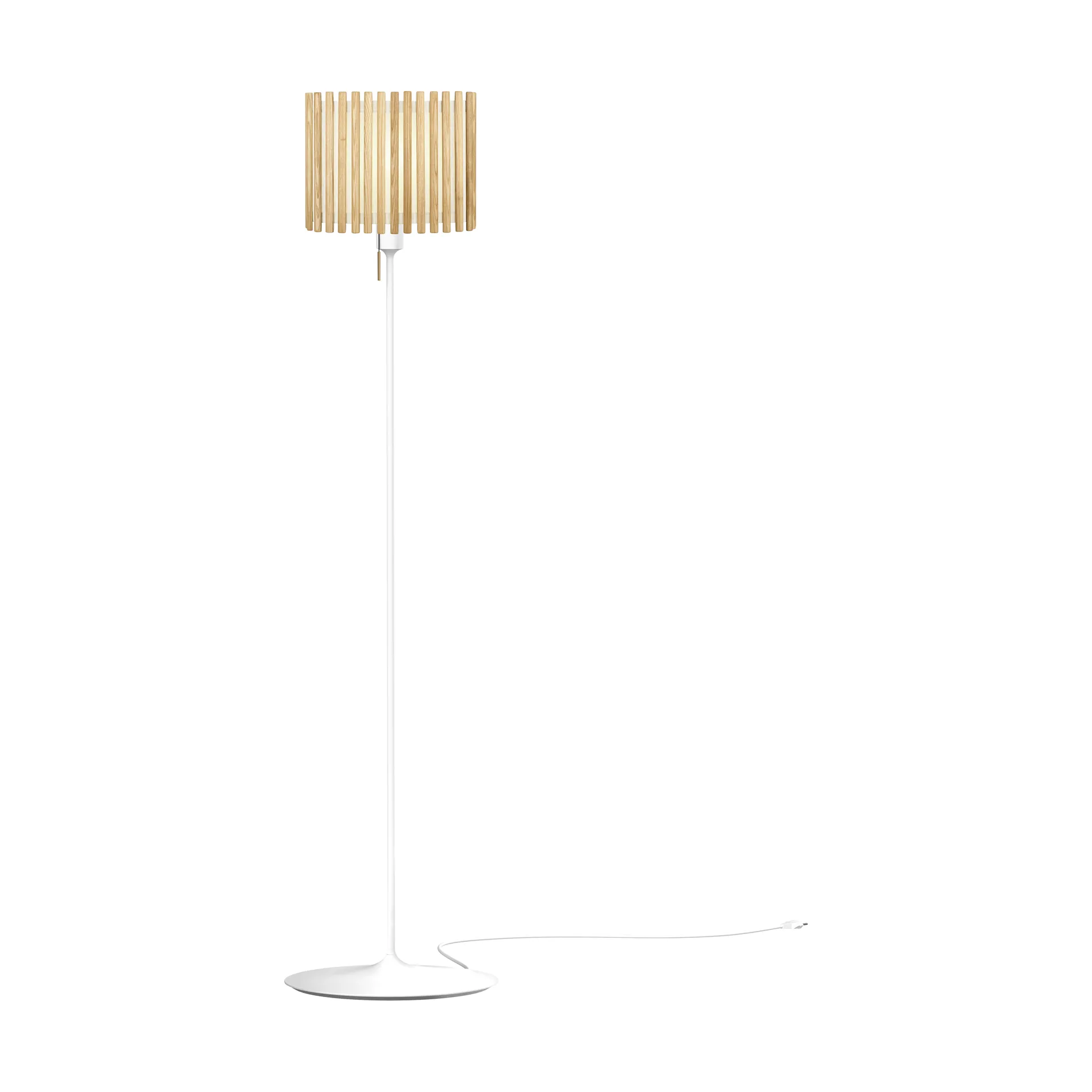 Lampadaire Komorebi medium, Chêne rectangulaire-Blanc Umage