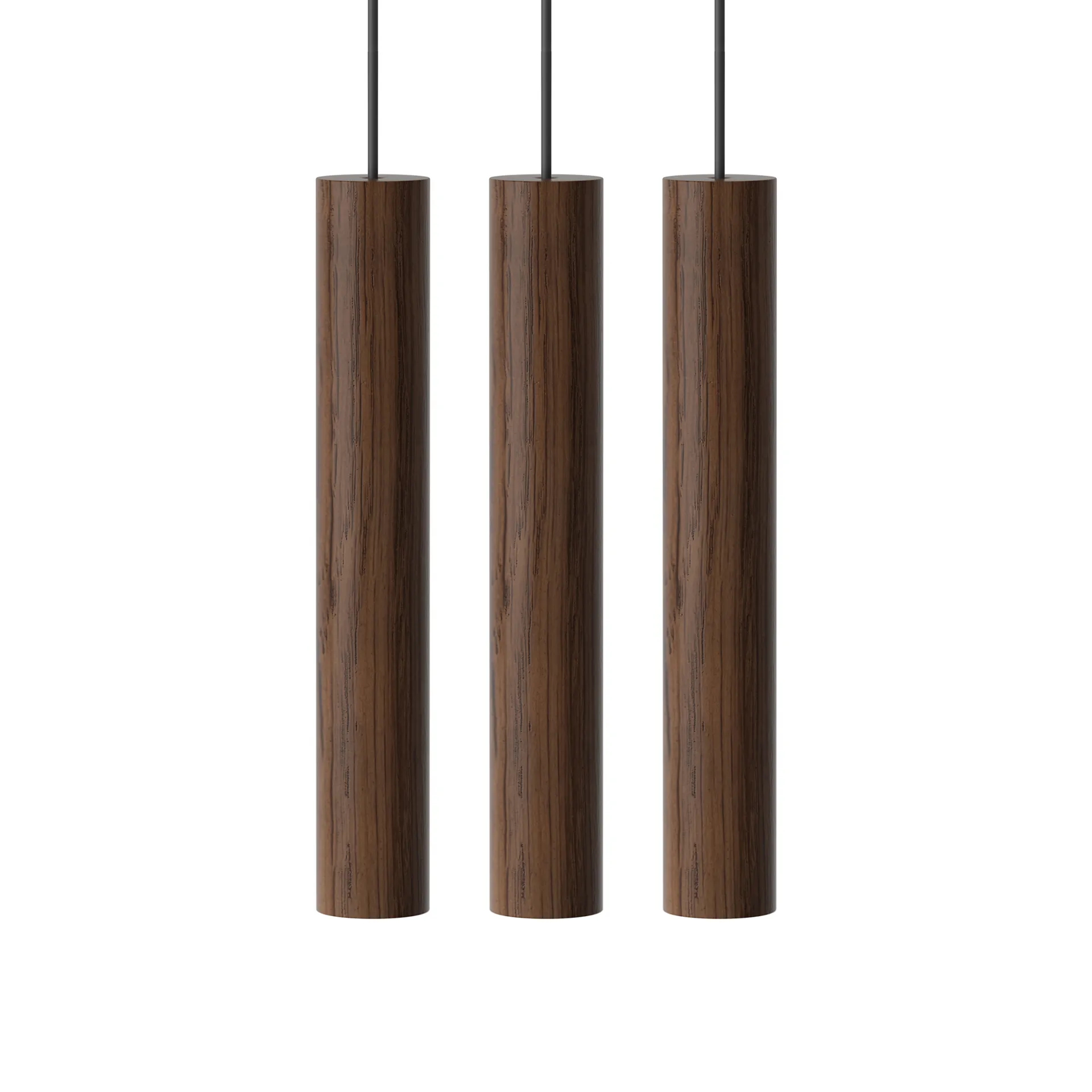 Lampe 3 Chimes, Chêne foncé Umage