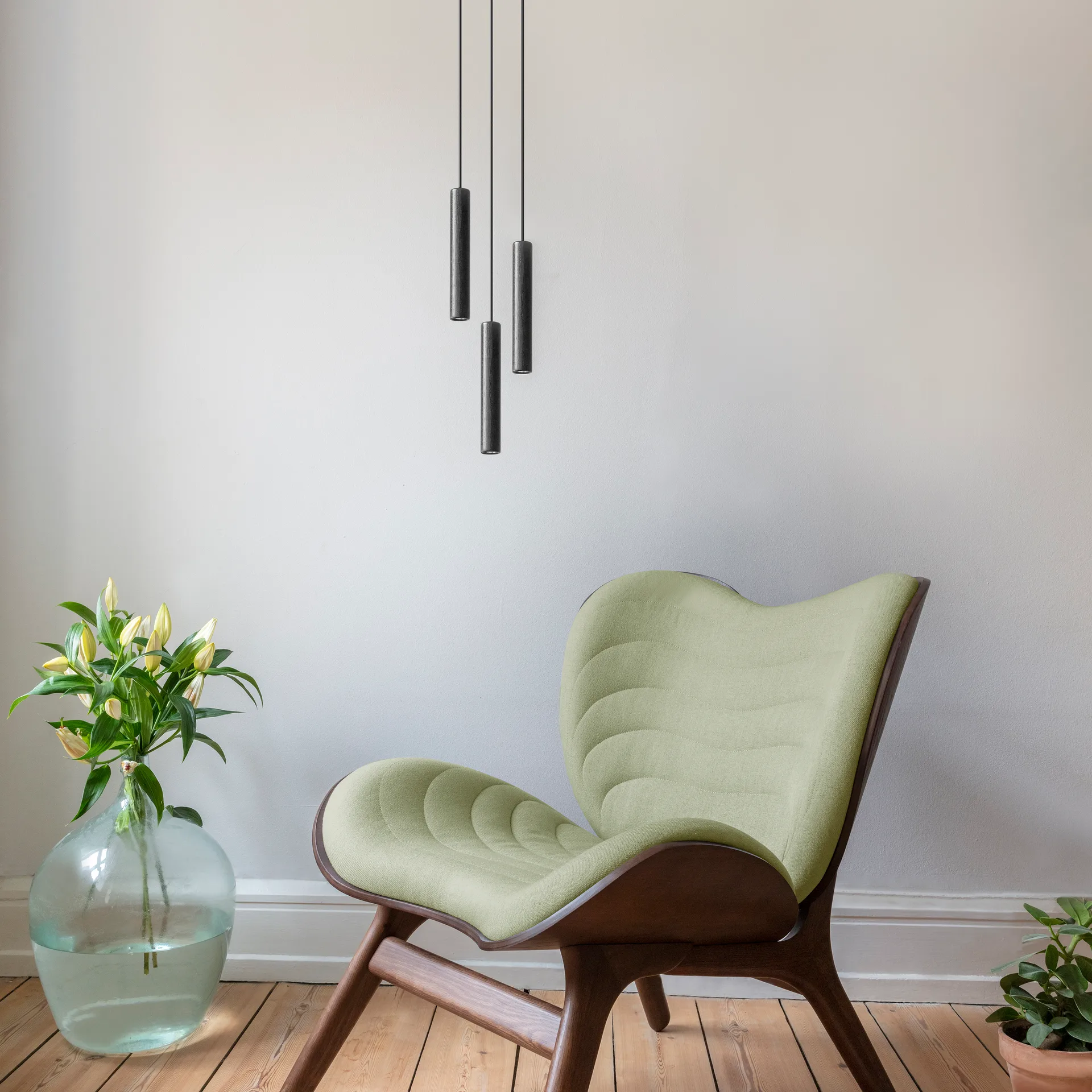 Lampe 3 Chimes, Noir Umage