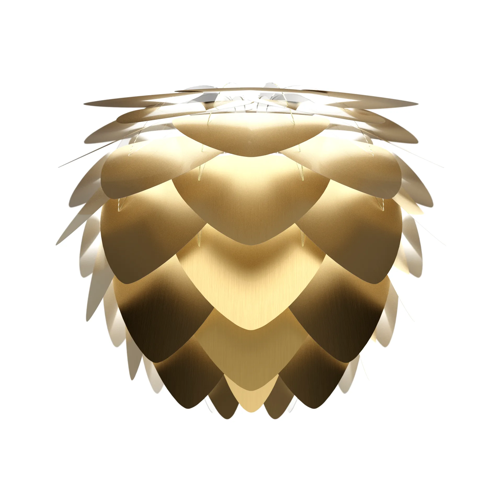 Lampe Aluvia brossé Laiton, 40 cm Umage