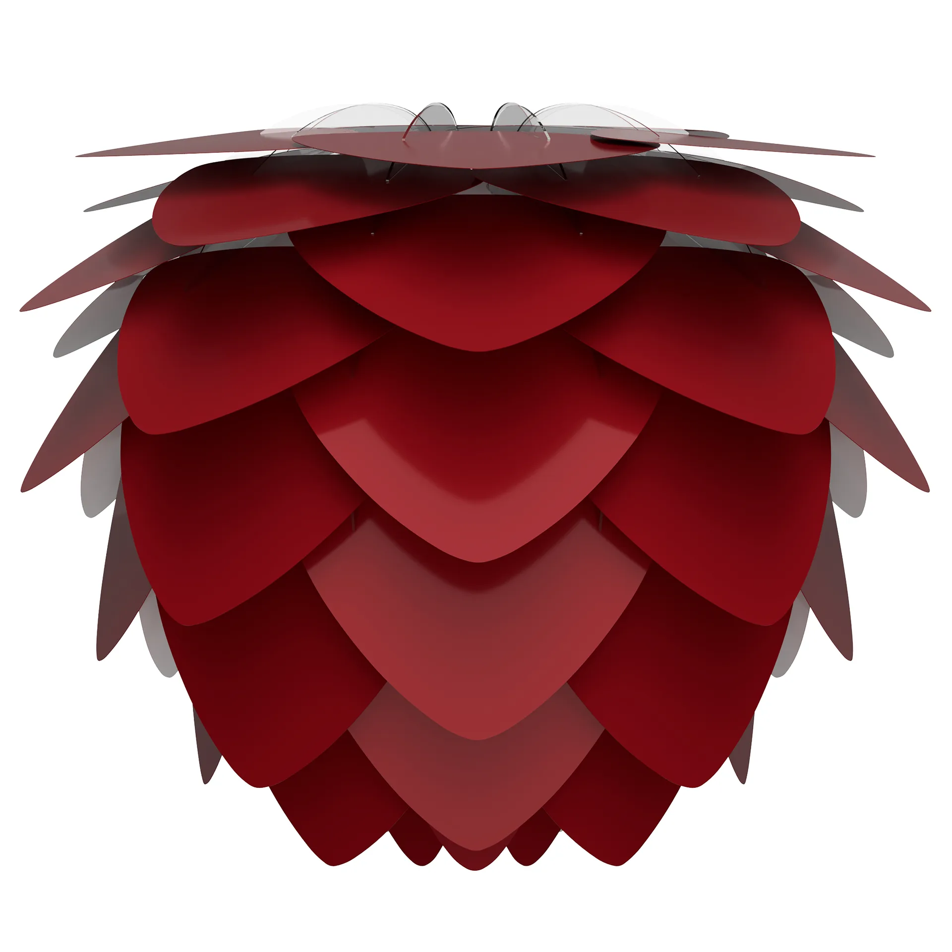 Lampe Aluvia rouge rubis, Moyen Ø59 cm Umage