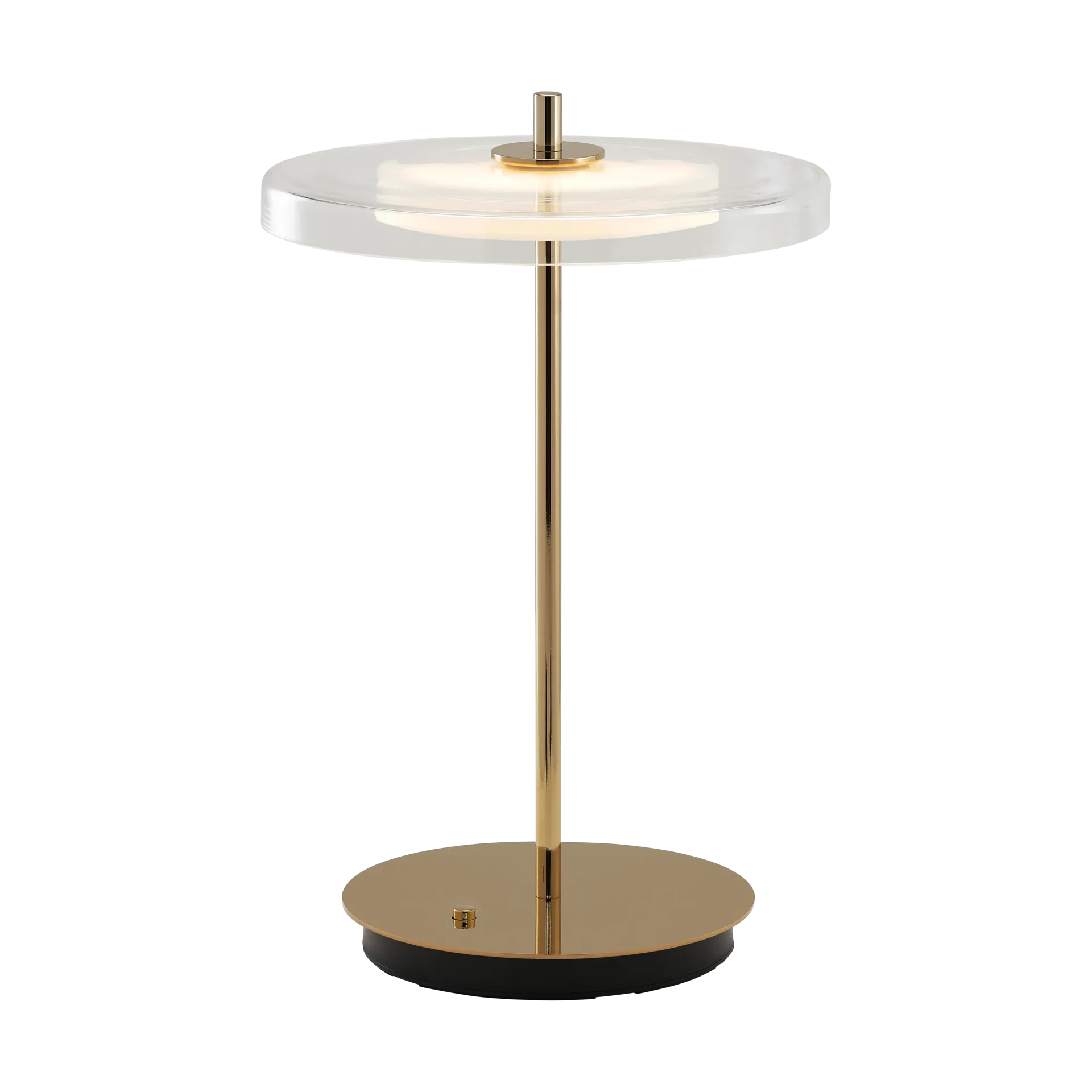 Lampe de table Asteria Move, Glass-polished brass Umage
