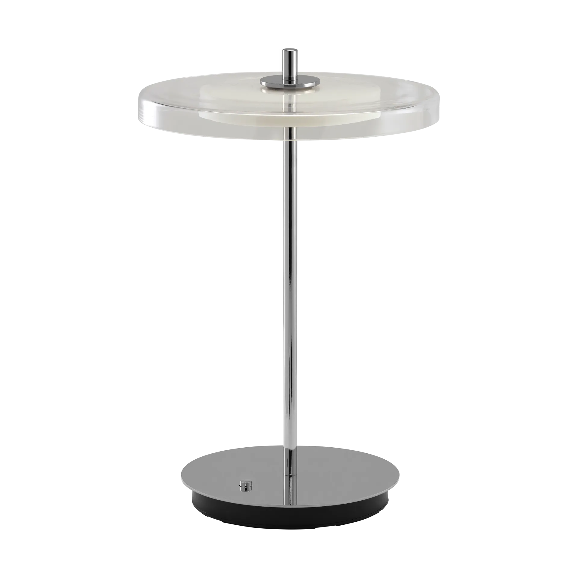 Lampe de table Asteria Move, Glass-polished steel Umage