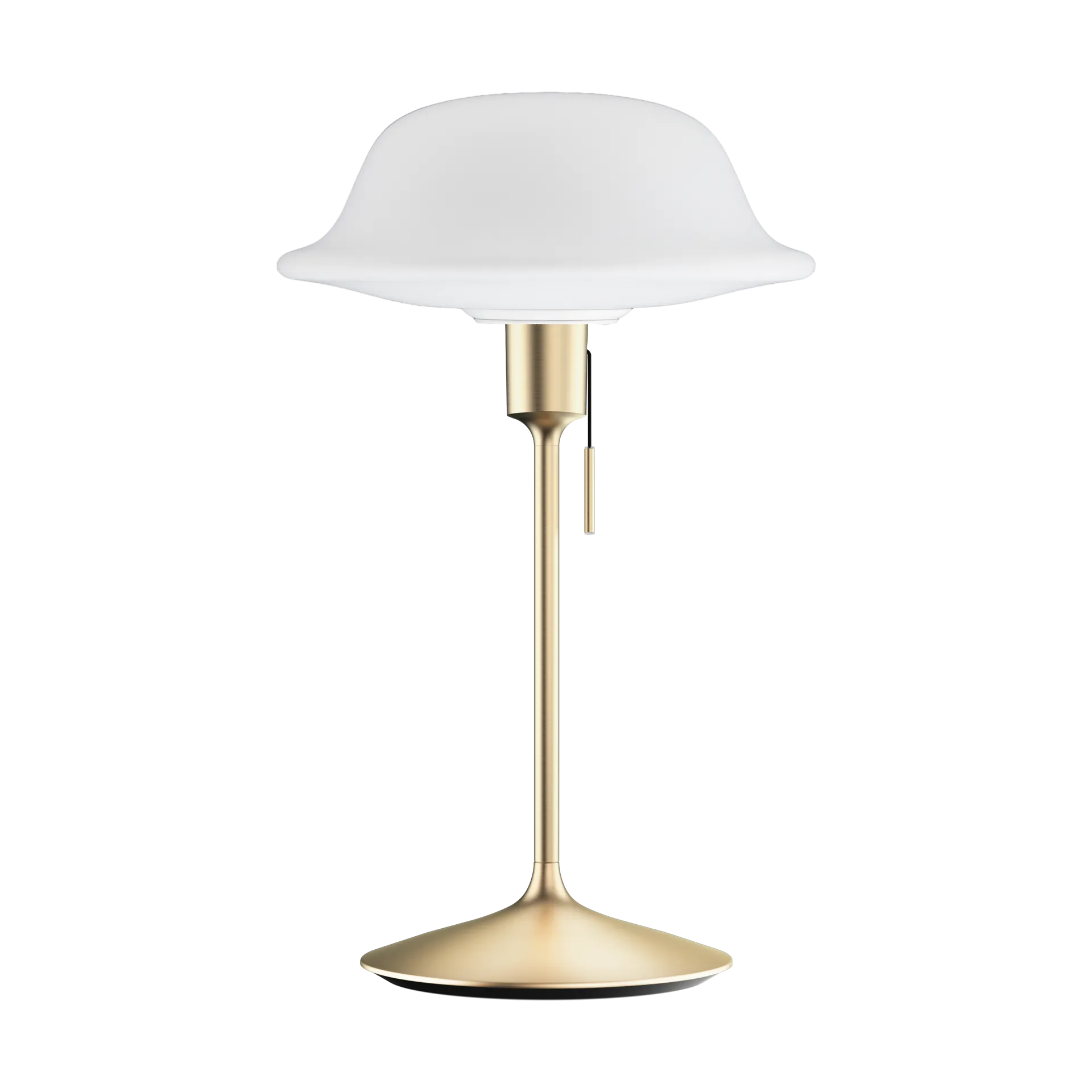 Lampe de table Butler, Blanc-Laiton brossé Umage