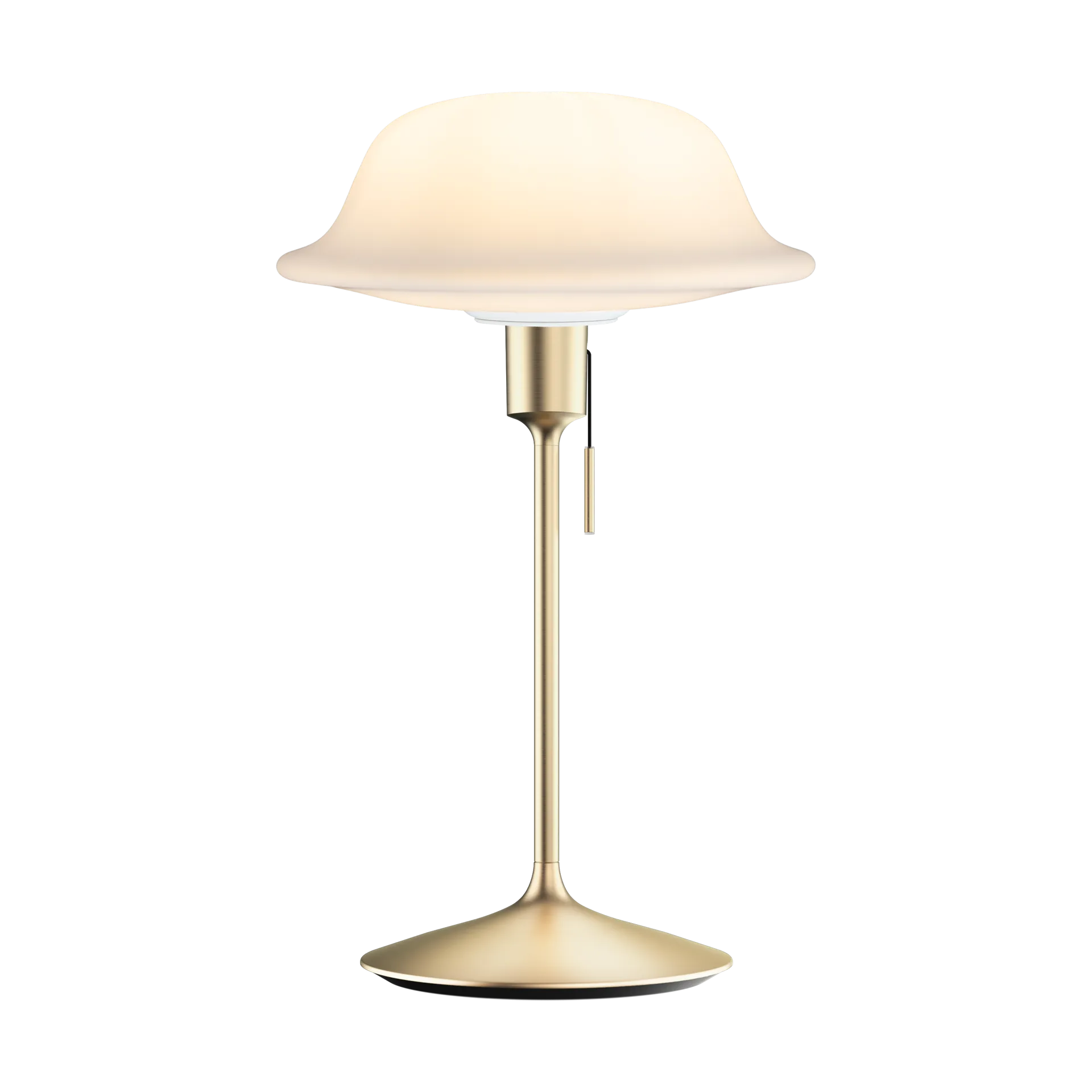 Lampe de table Butler, Blanc-Laiton brossé Umage