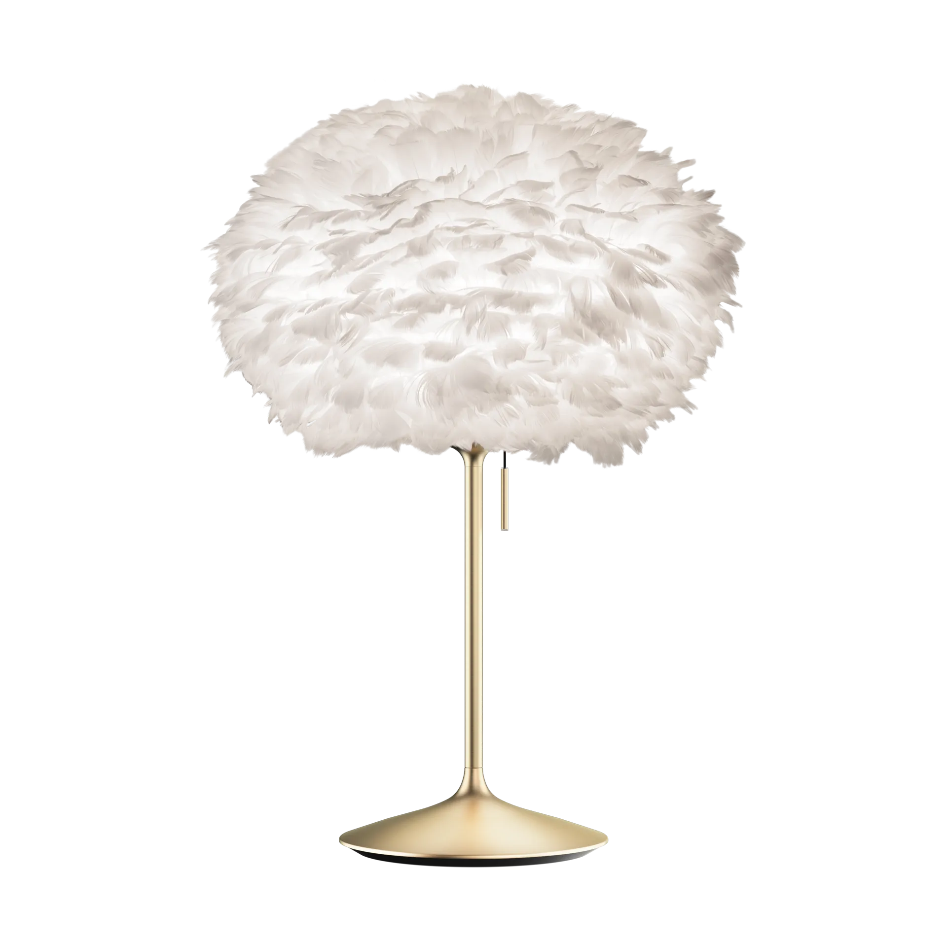 Lampe de table Eos medium, Blanc-Laiton brossé Umage