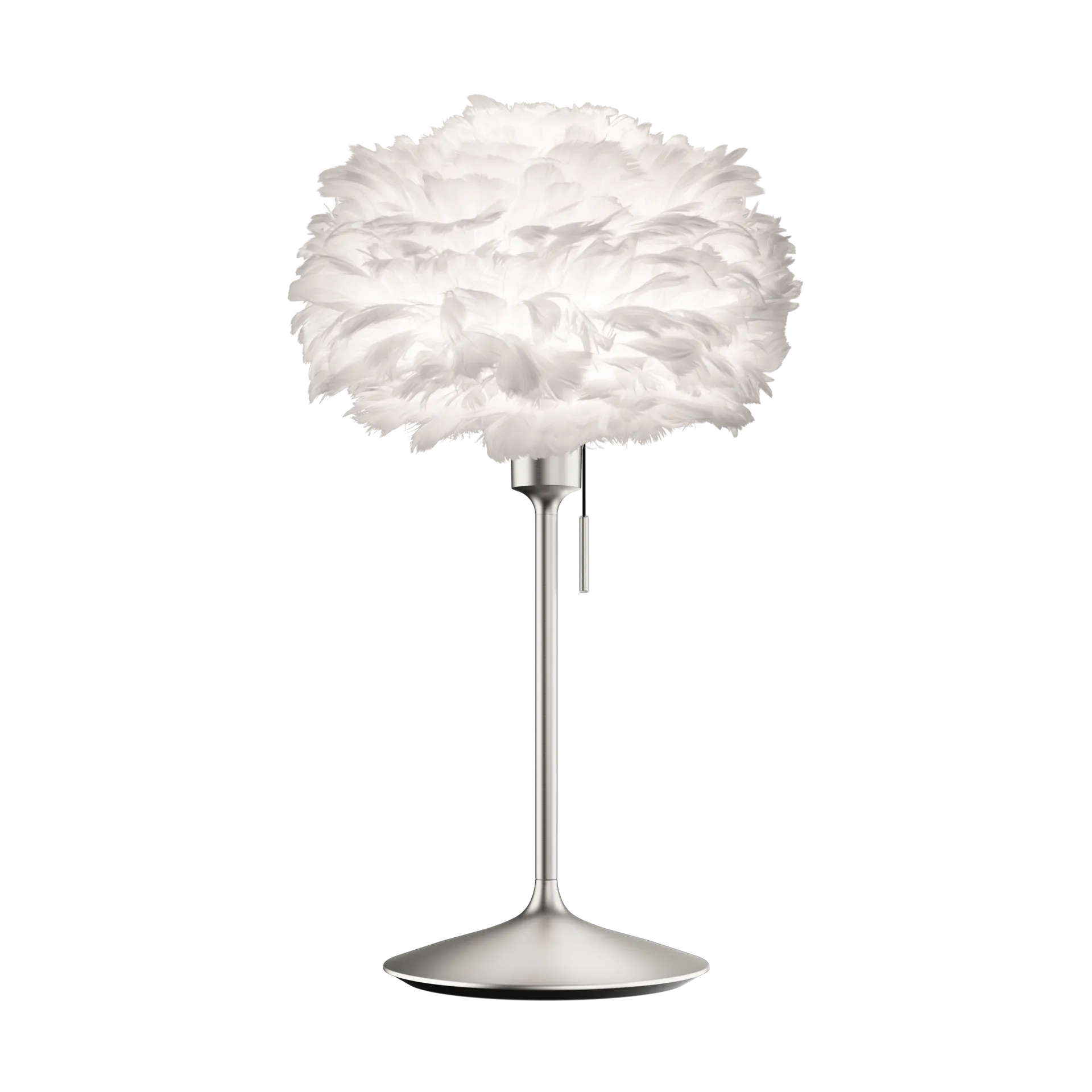 Lampe de table Eos mini, Blanc-Acier brossé Umage
