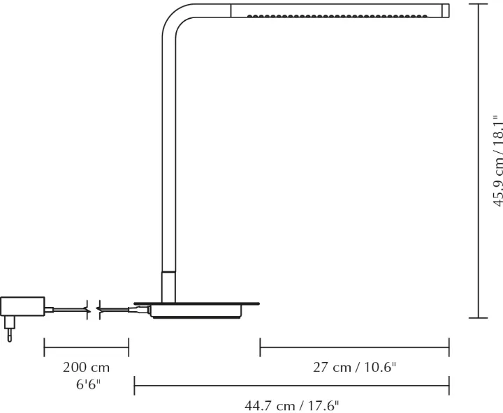 Lampe de table Omni Table, Acier Umage