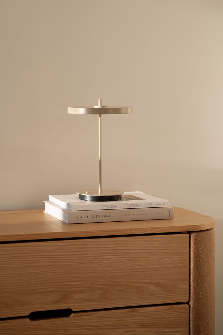 Lampe de table portable Asteria Move, Monochrome-argile Umage