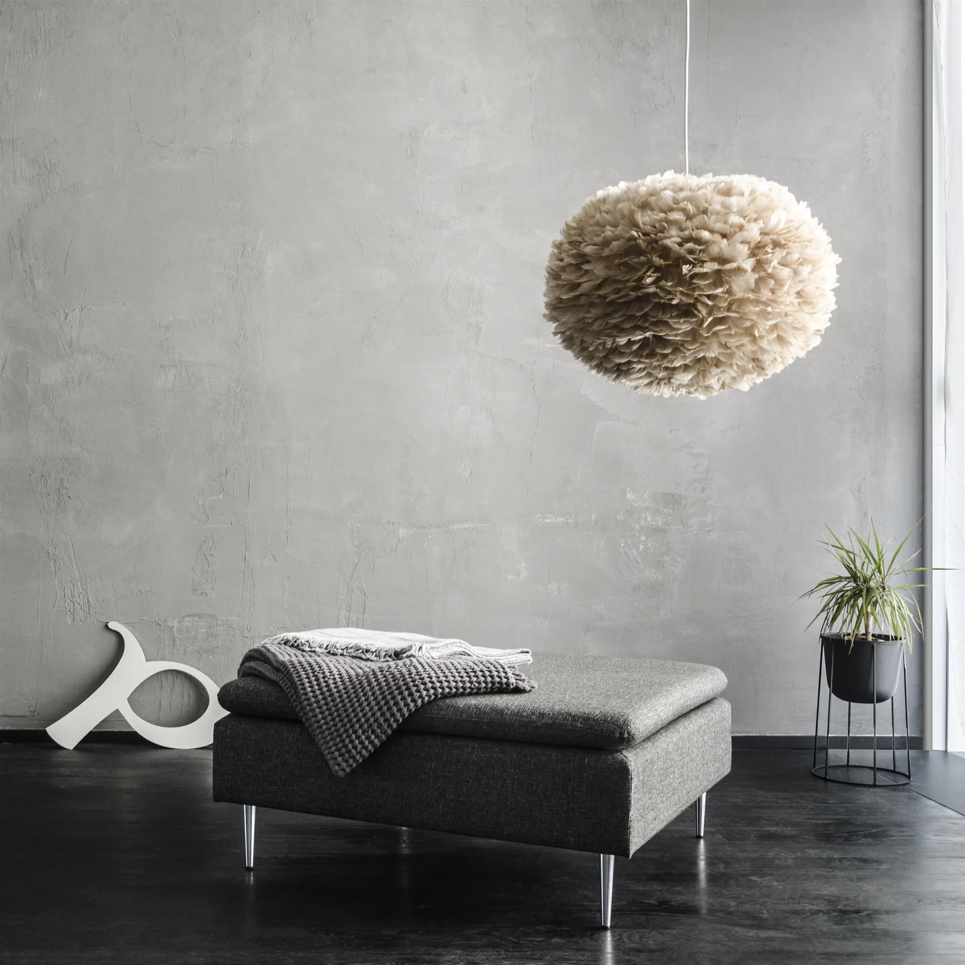 Lampe Eos marron clair, L Ø 65 cm Umage