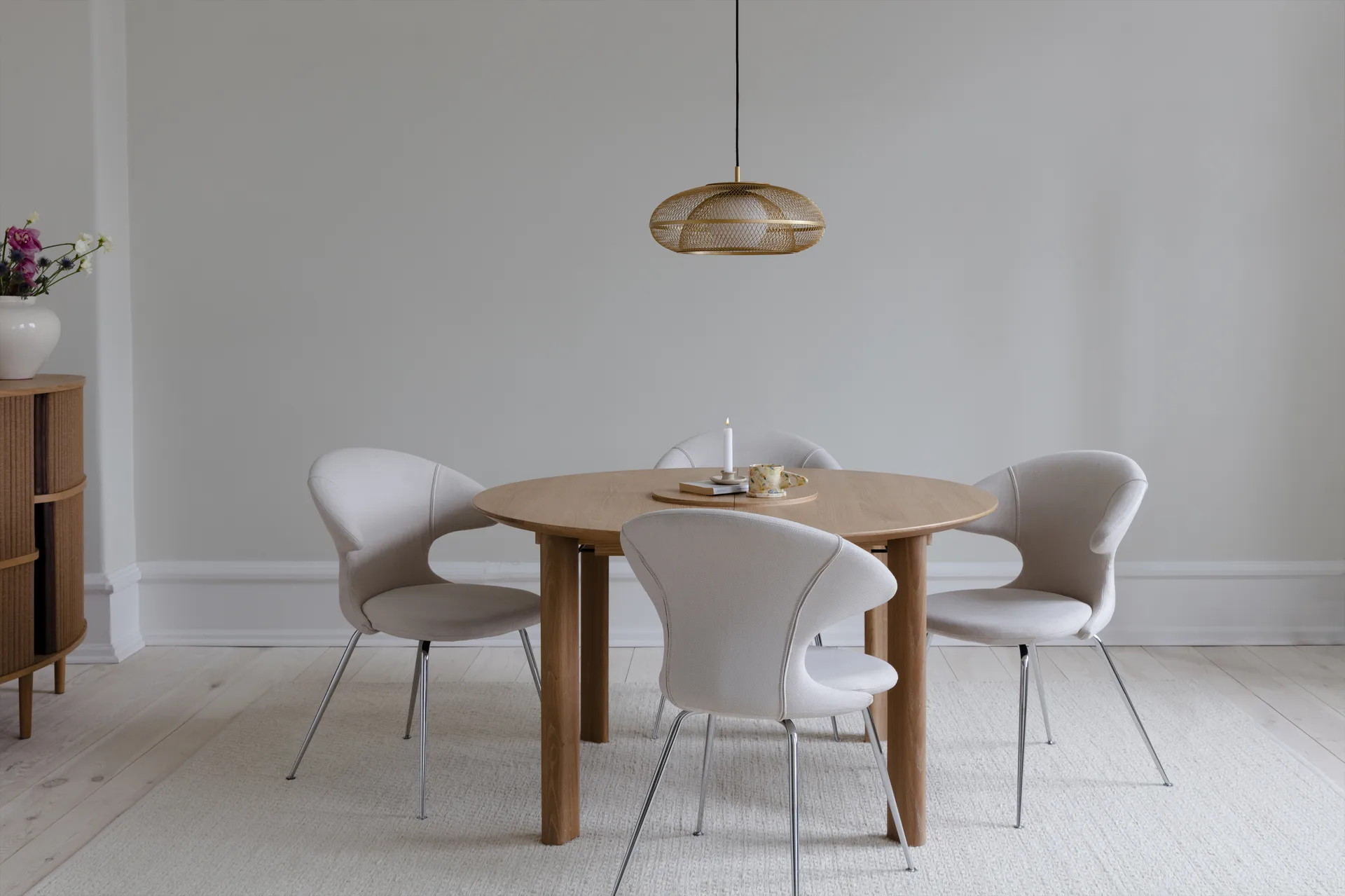 Lampe Faraday Brushed Brass, Medium Ø44 Umage