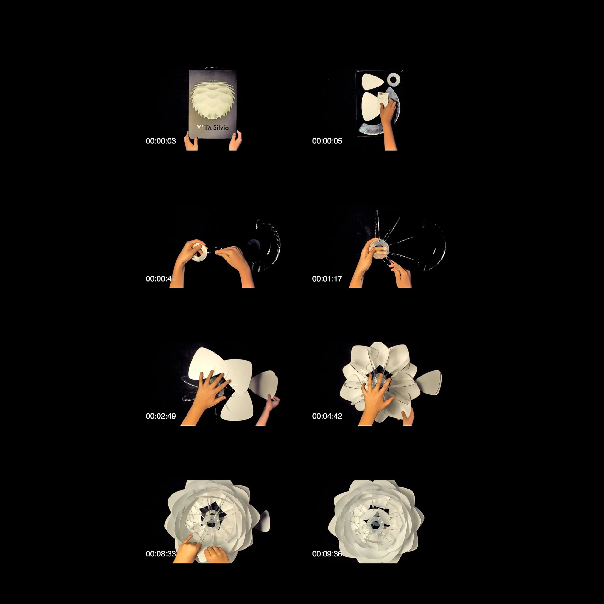 Lampe Silvia blanche, Ø 50 cm Umage