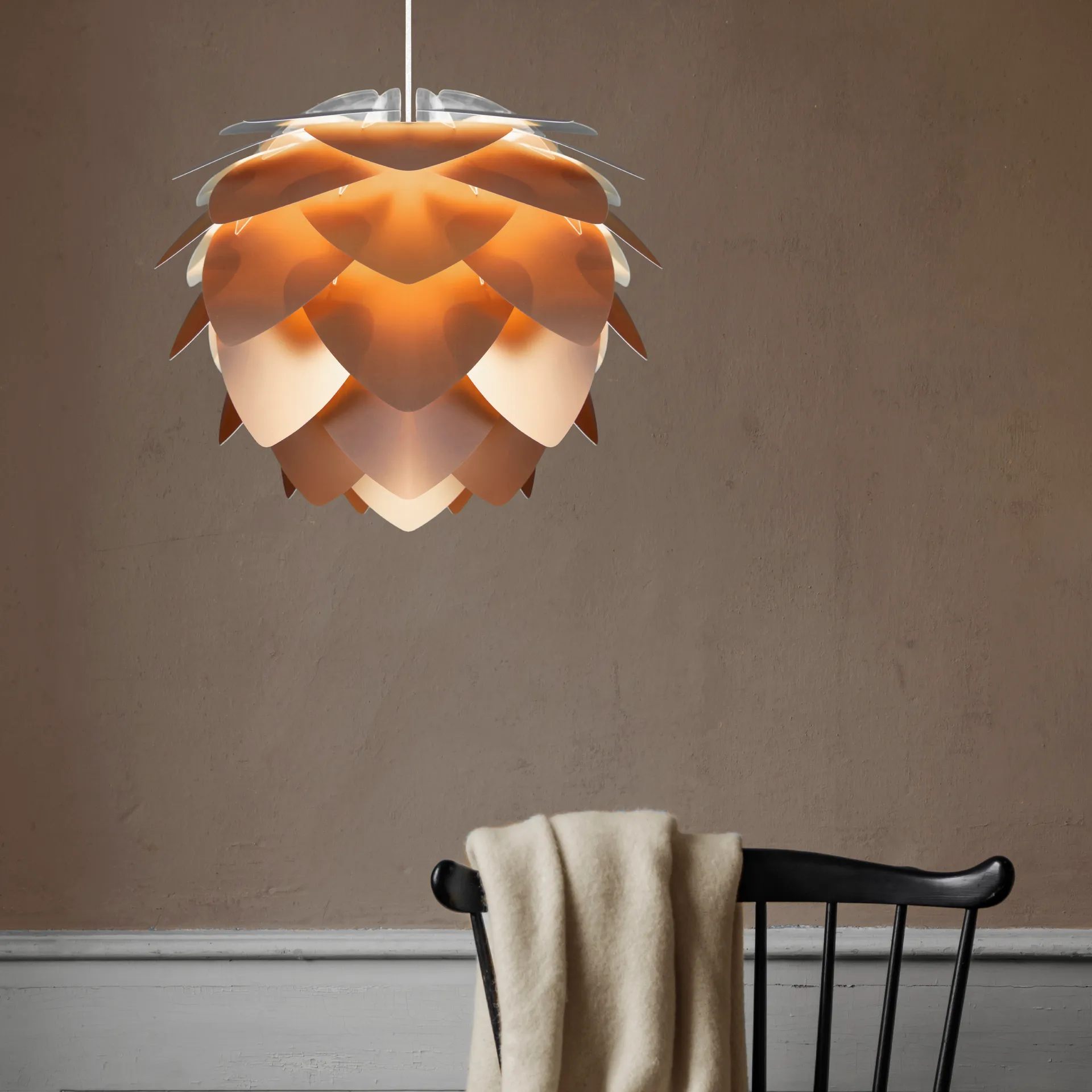 Lampe Silvia bronze, Ø50 cm Umage