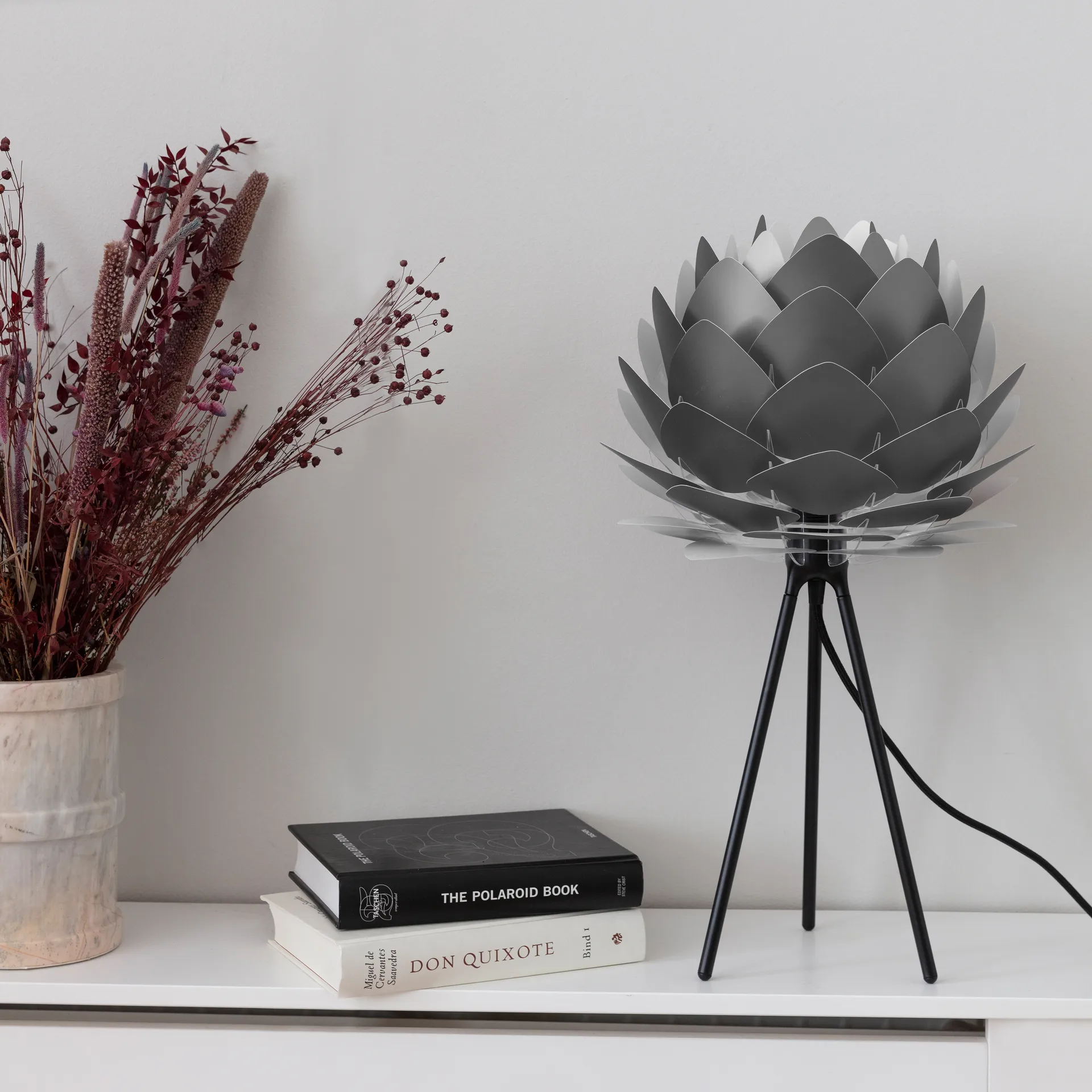 Lampe Silvia gris, Ø32 cm Umage