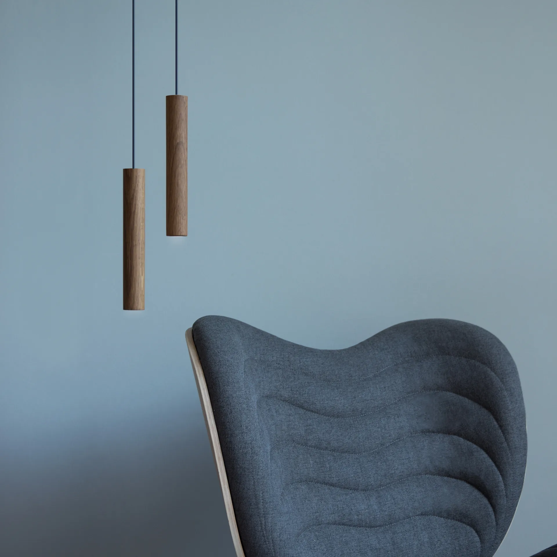 Lampe Umage Chimes 22 cm, Chêne foncé Umage