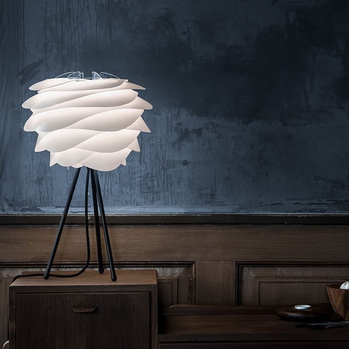 Mini abat-jour Carmina Ø32 cm, Blanc Umage