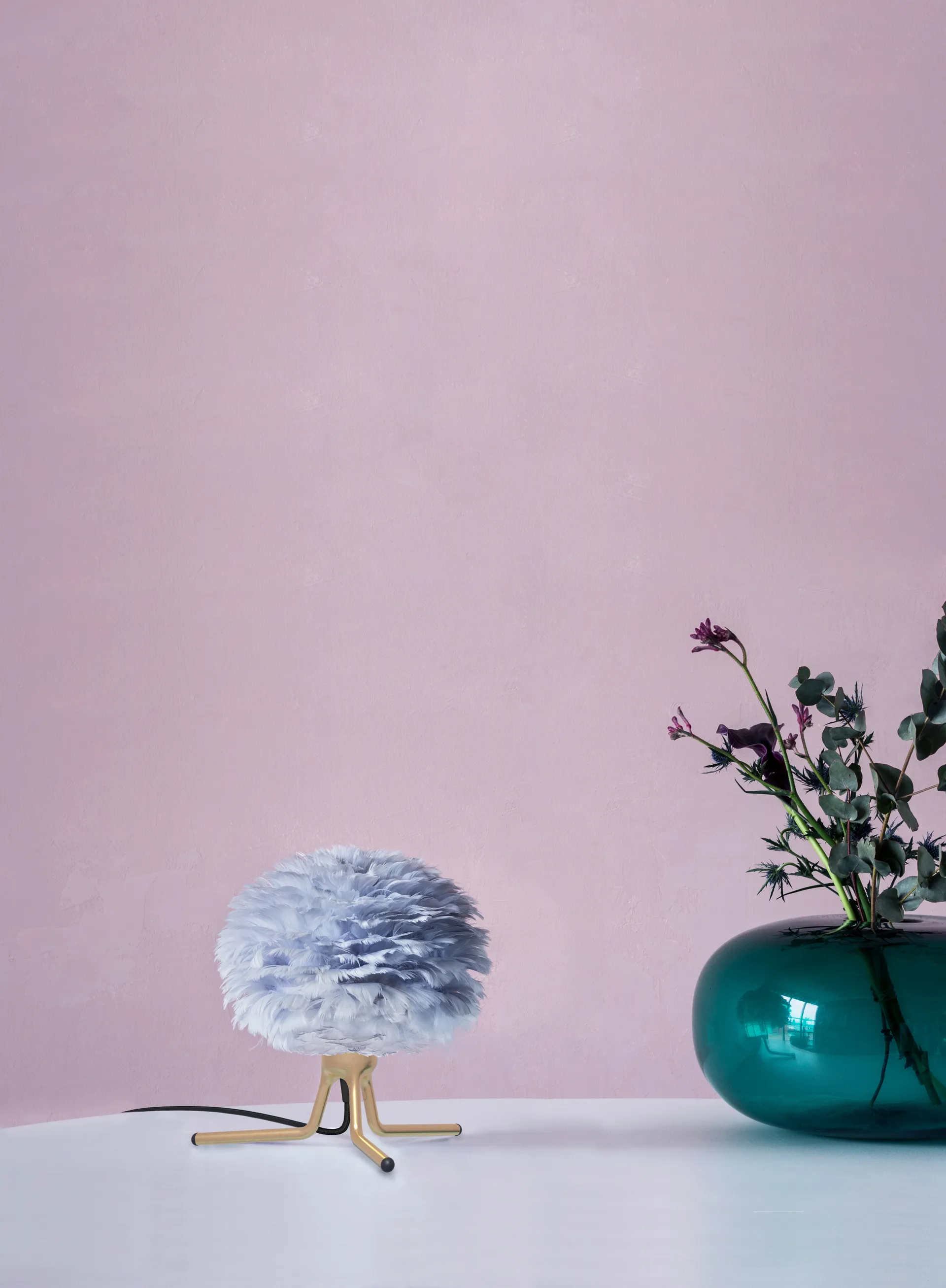 Pied de lampe Tripod Base, Laiton brossé Umage