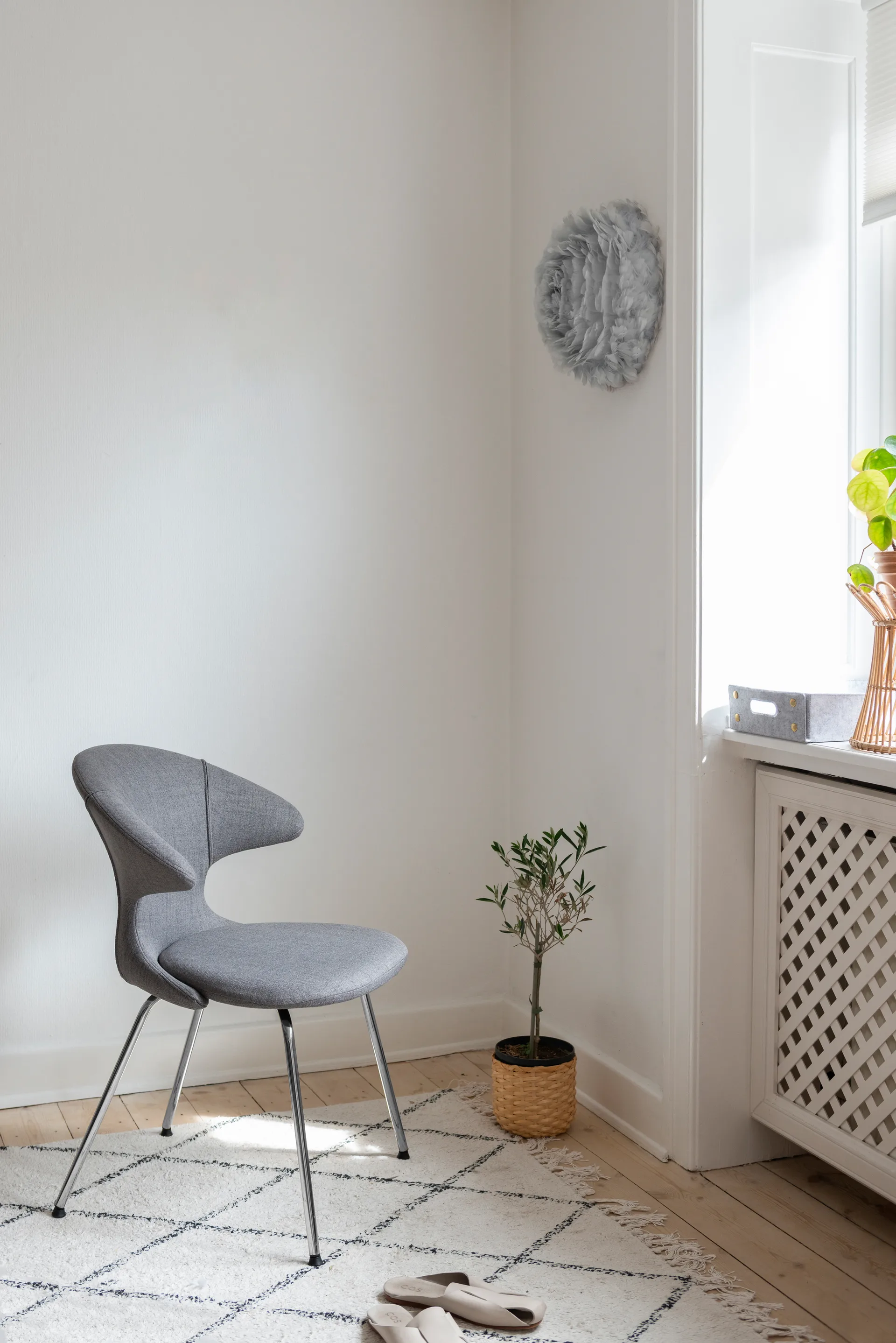 Plafonnier Eos Up gris, 45 cm Umage