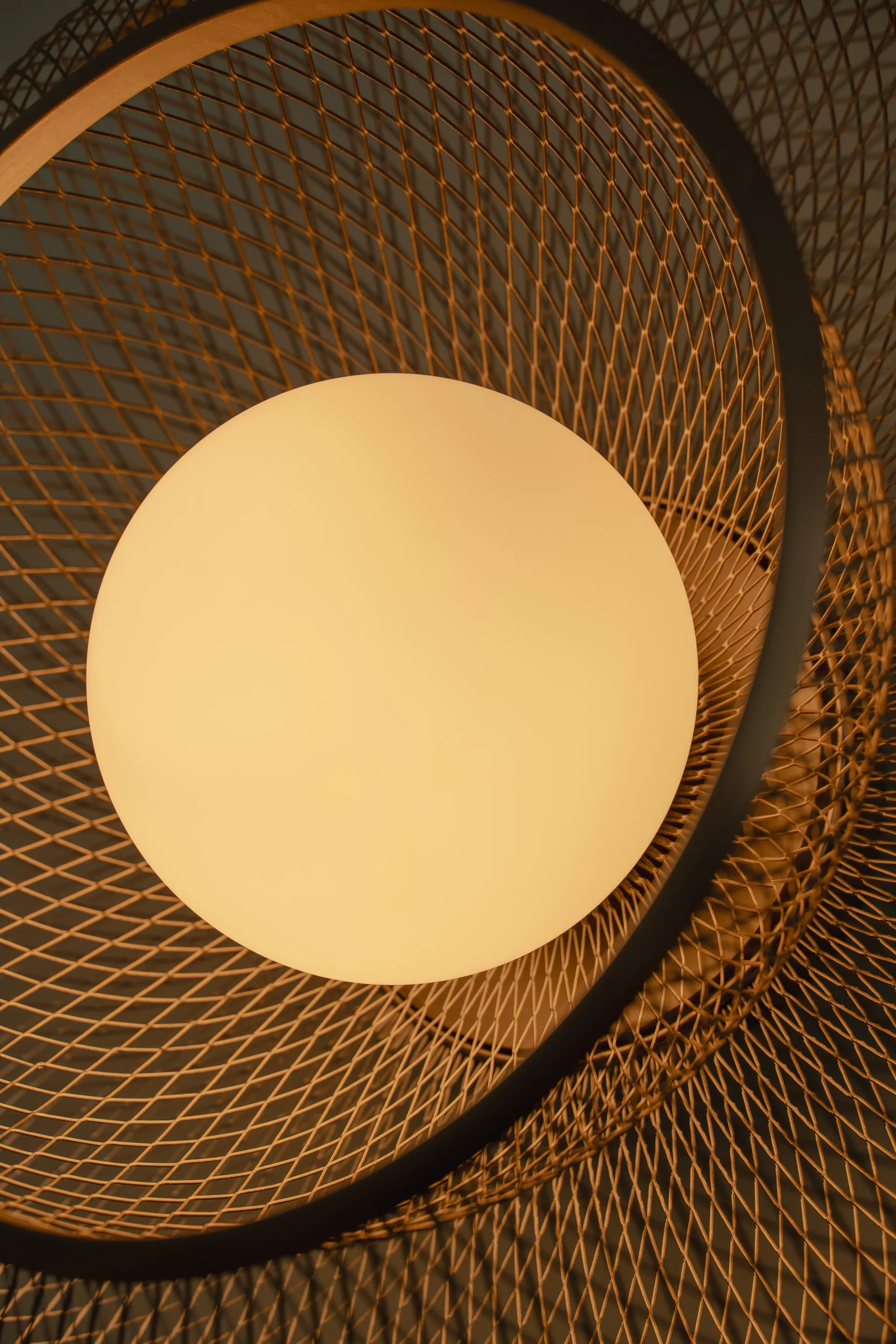 Plafonnier Faraday Up moyen, Steel Umage