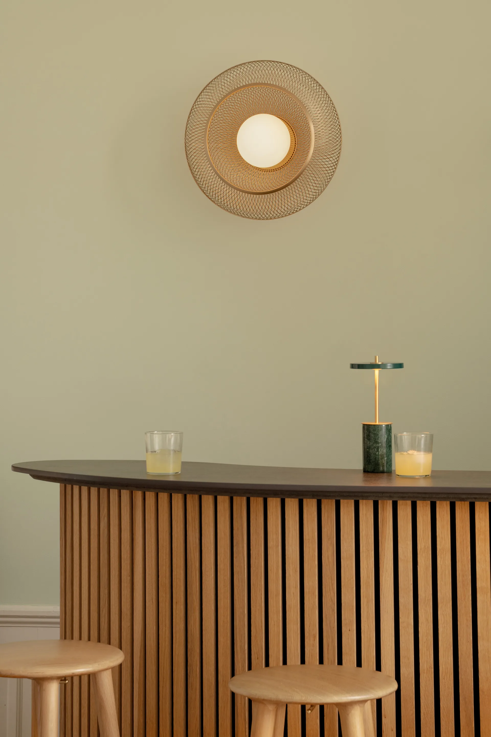 Plafonnier Faraday Up moyen, Steel Umage