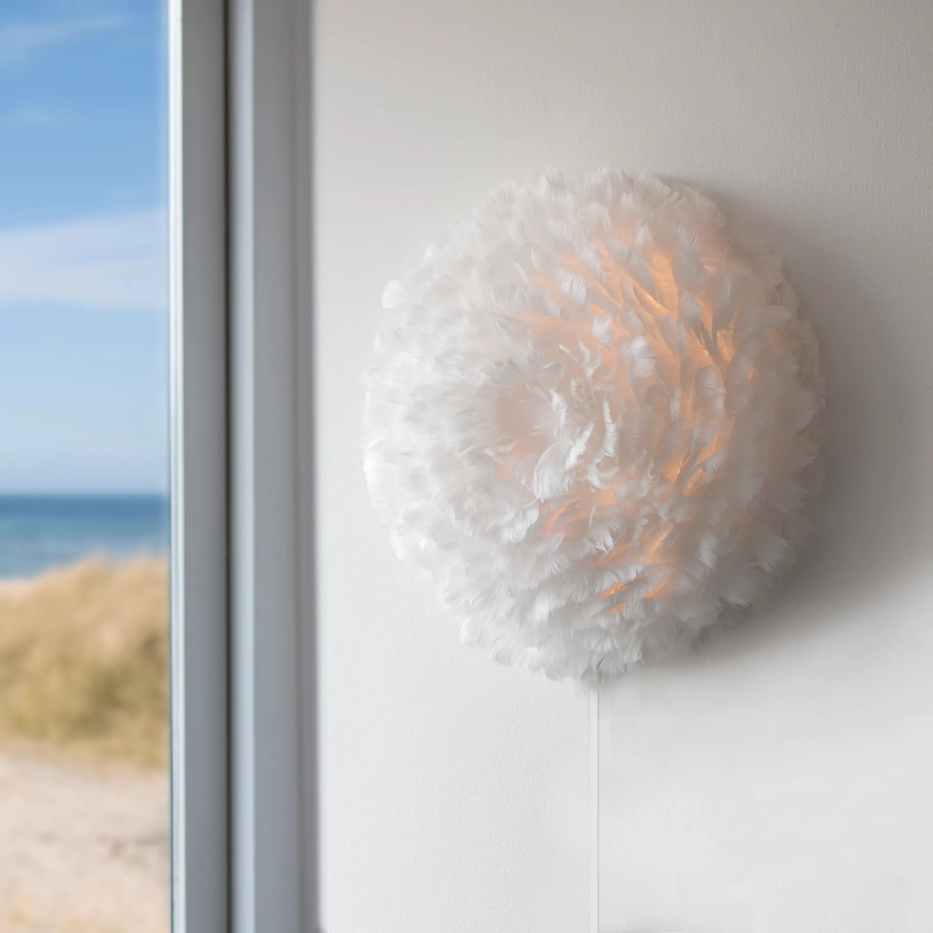 Plafonnier Up Eos blanc, 40 cm Umage