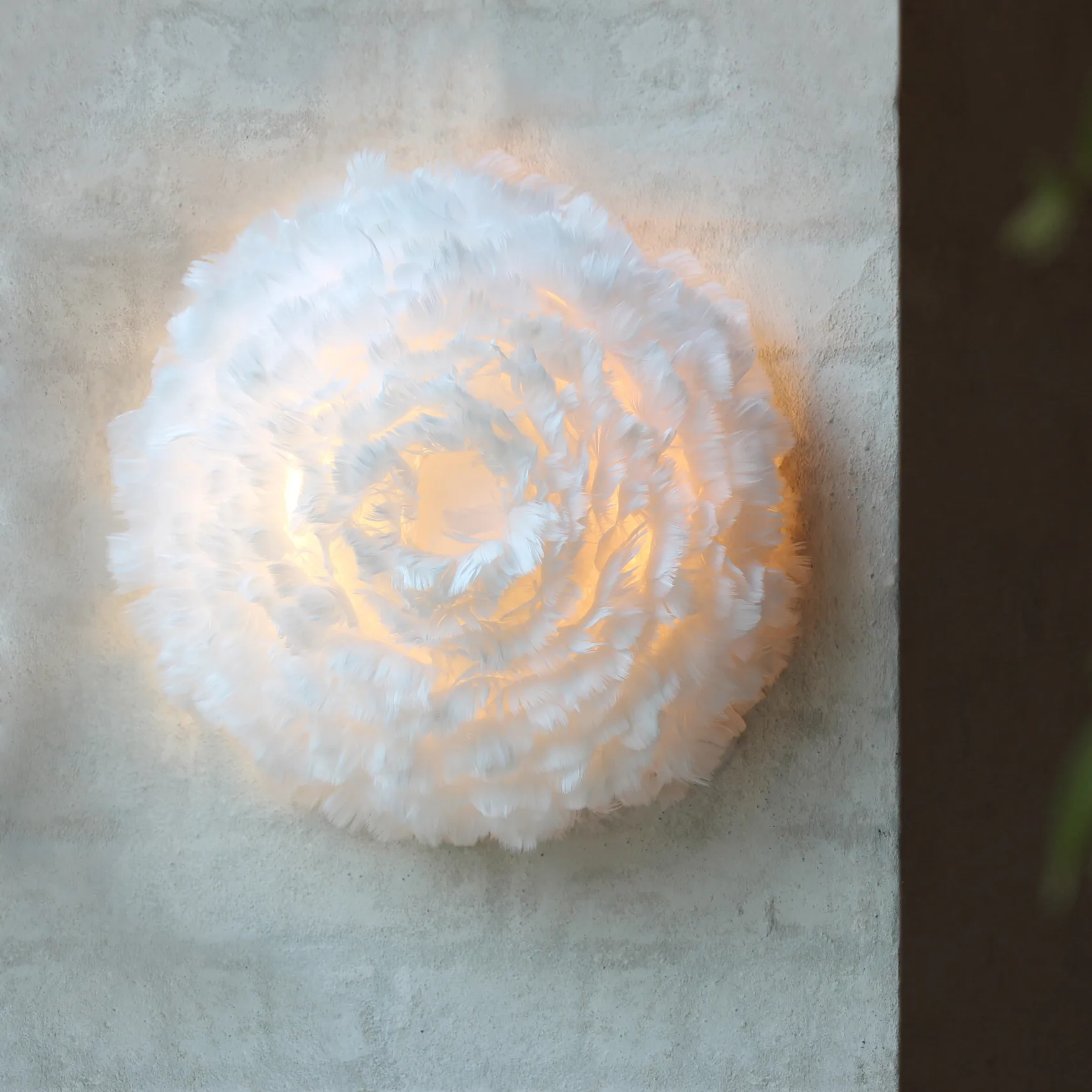 Plafonnier Up Eos blanc, 40 cm Umage