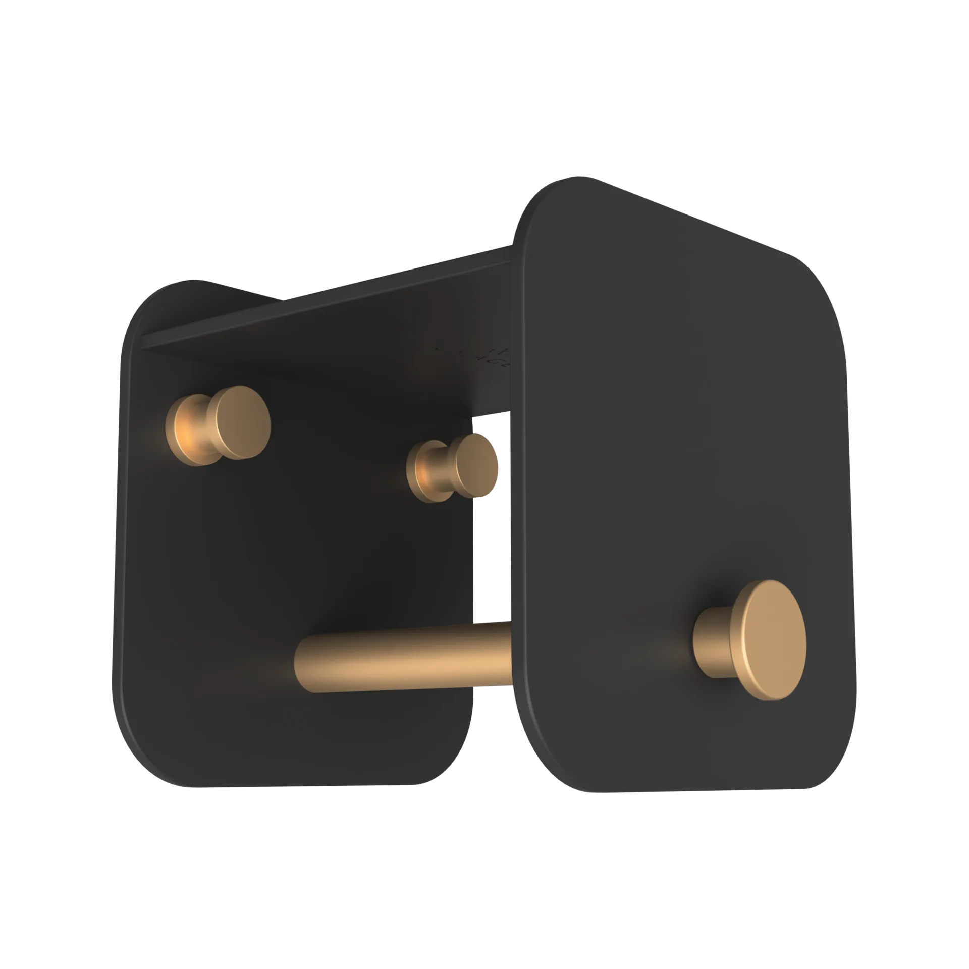 Porte-manteau mural Hang in There, Black-brass Umage