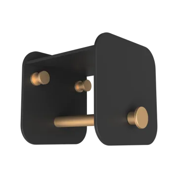 Porte-manteau mural Hang in There - Black-brass - Umage