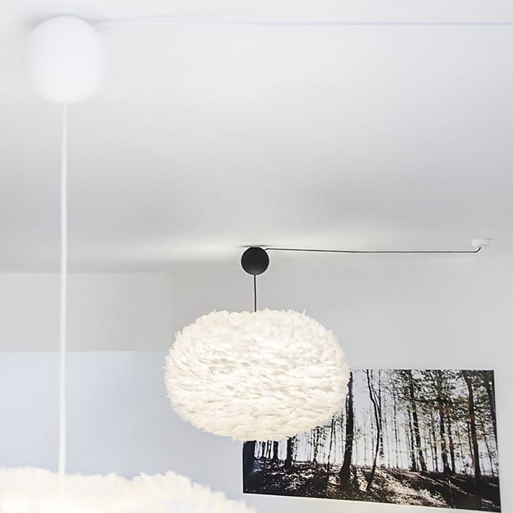 Rosace de plafond avec cordon Cannonball - blanc - Umage