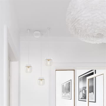 Rosace de plafond avec trois cordons Cannonball - Blanc - Umage