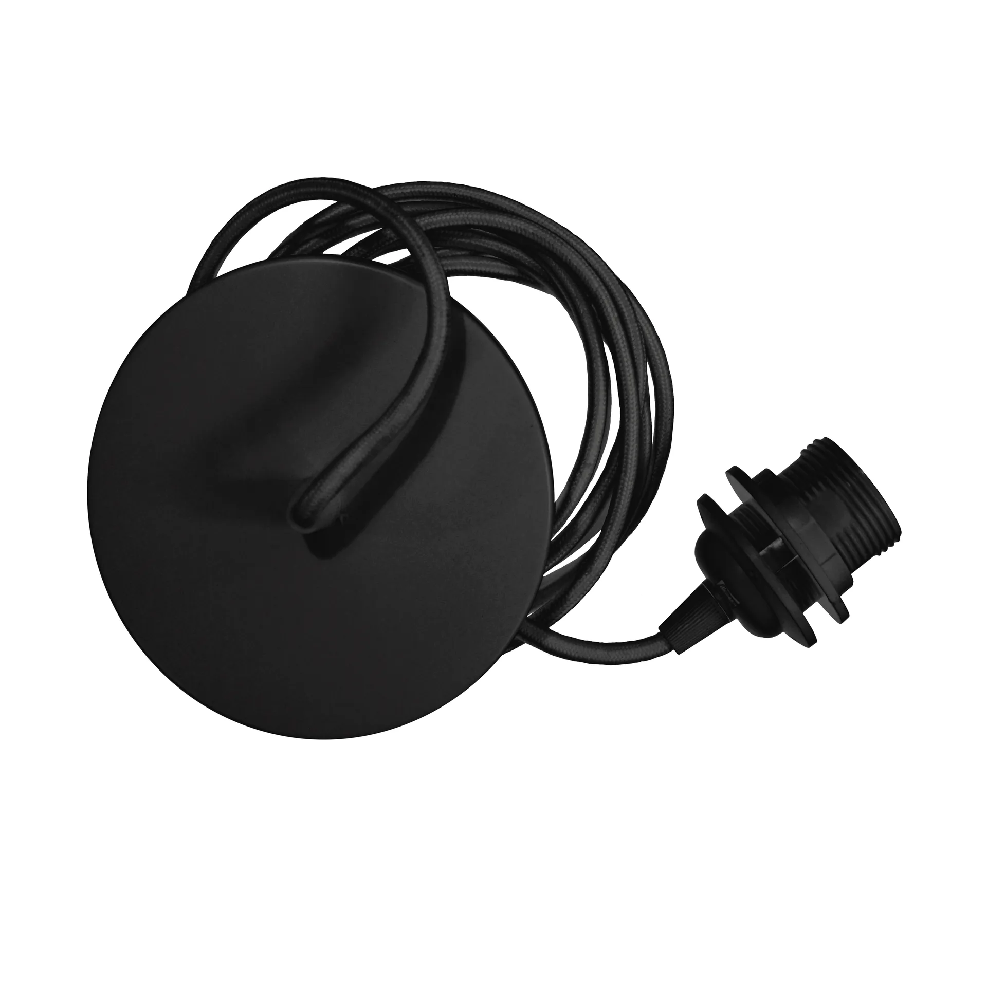 Set câble et suspension Rosette métal, noir Umage