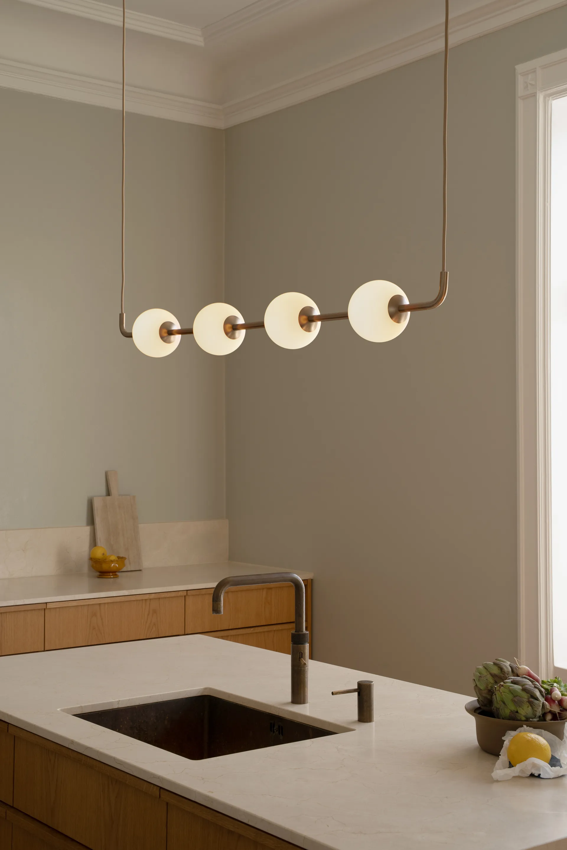 Suspension Audrey linear, Brass Umage