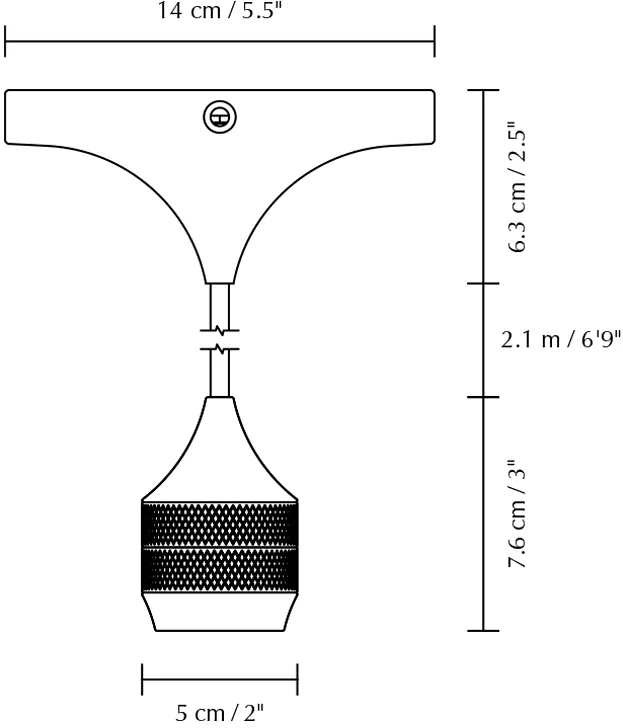 Suspension Cord Set Pro, Laiton brossé Umage