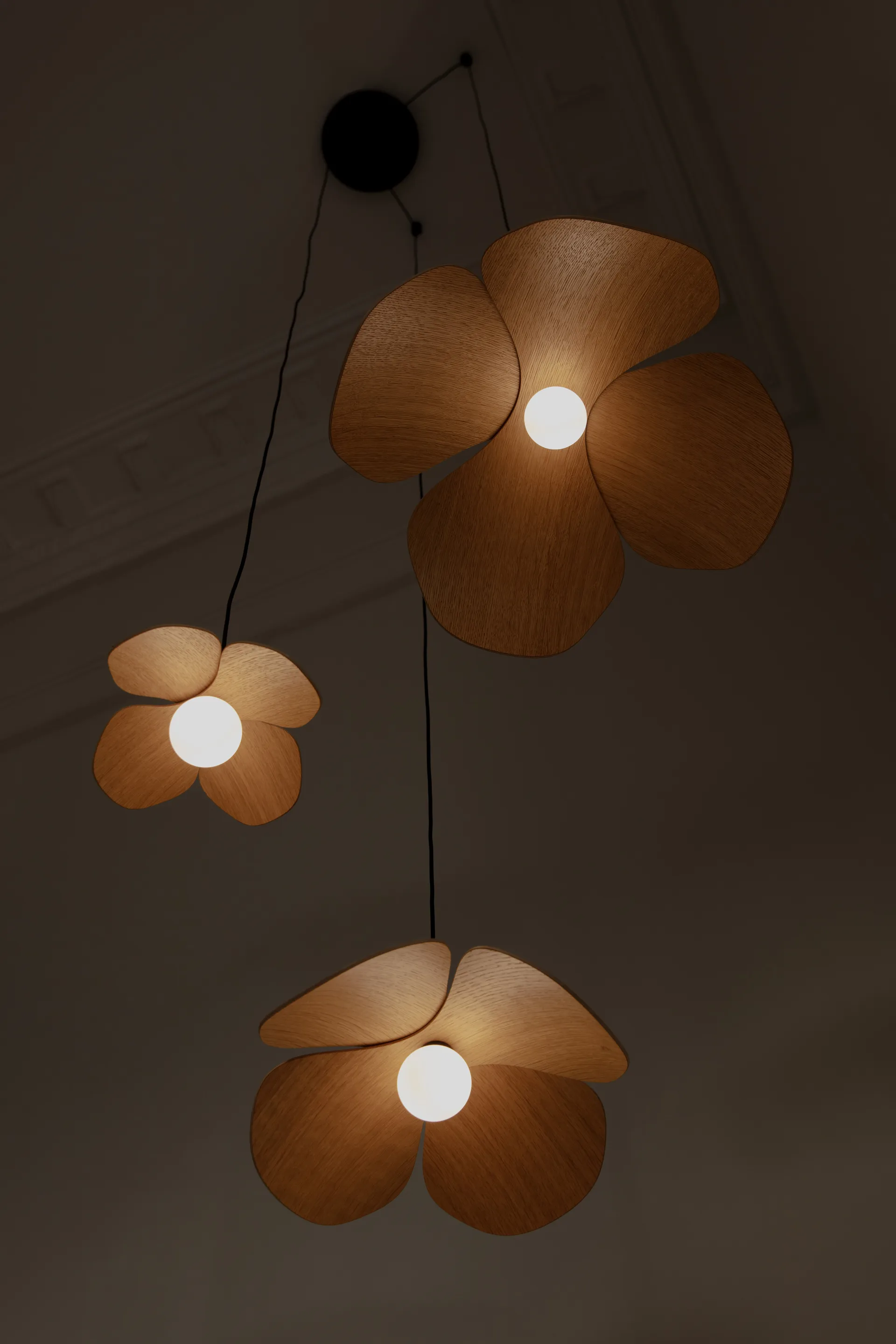 Suspension Forget Me Not mini, Chêne Umage