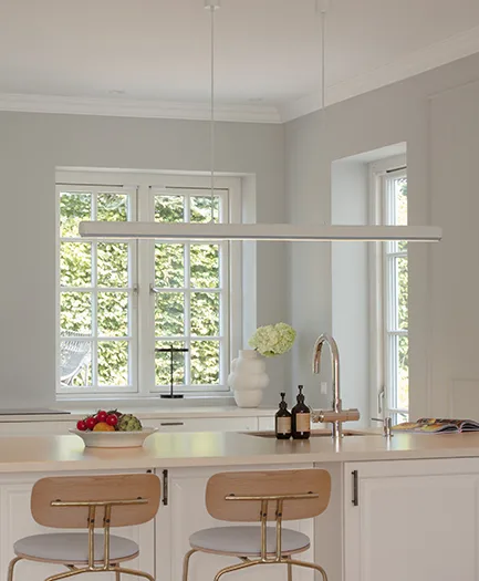 Suspension Hazel Branch 1,5 m, White-steel Umage