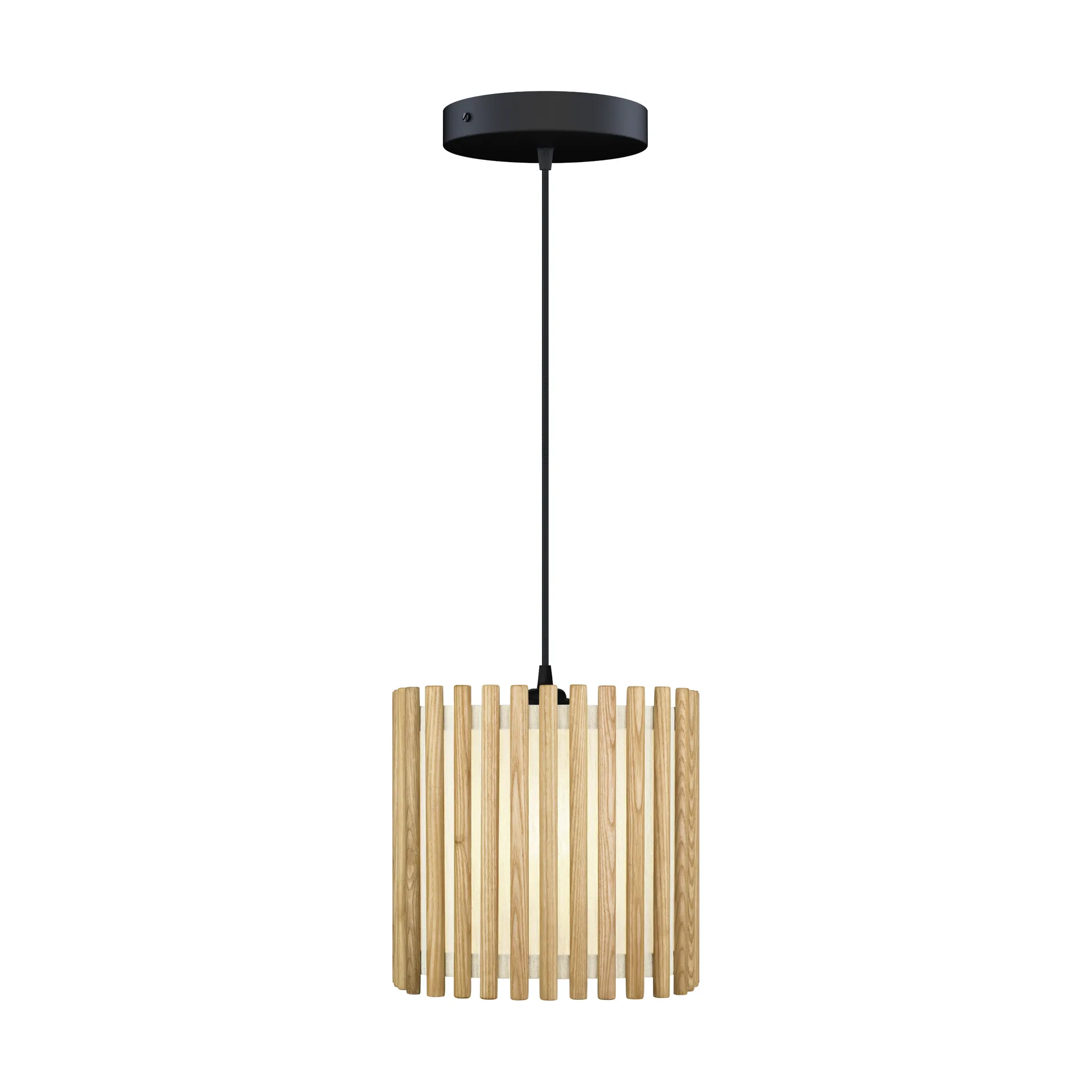 Suspension Komorebi medium, Chêne carré-Noir Umage