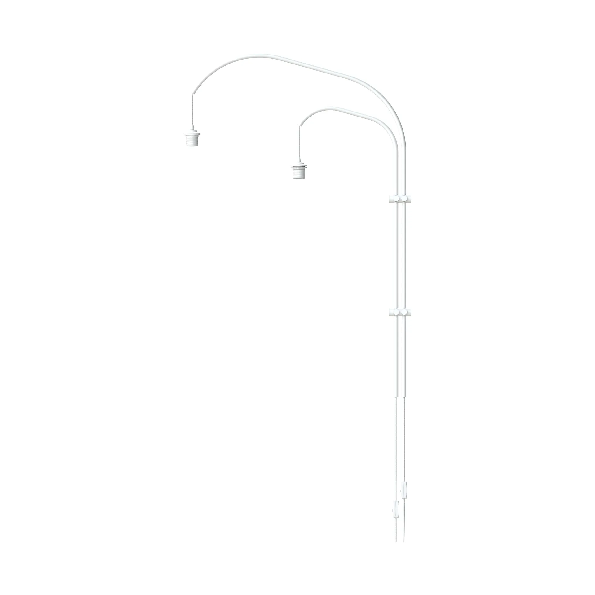 Suspension murale double Willow, blanc Umage