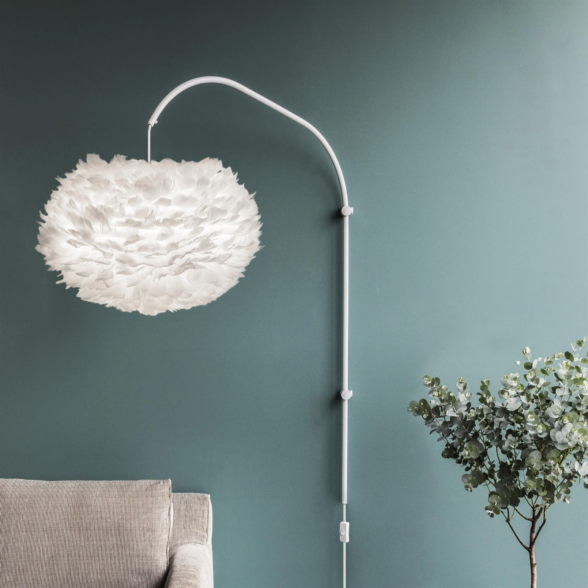 Suspension murale simple Willow, blanc Umage