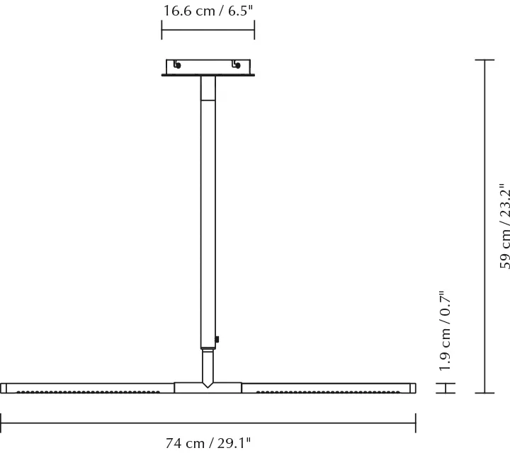 Suspension Omni Ceiling, Acier Umage
