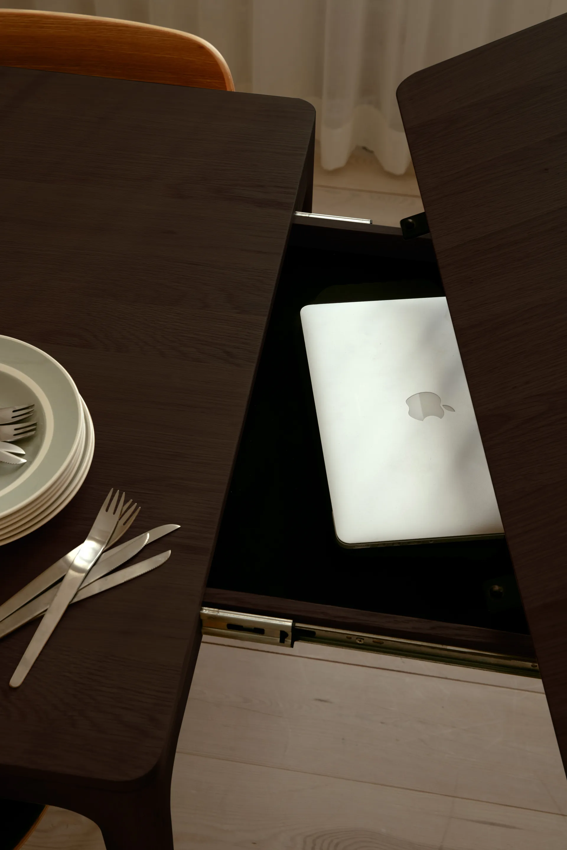 Table à manger Heart'n'Soul 90x120 cm, Dark oak Umage