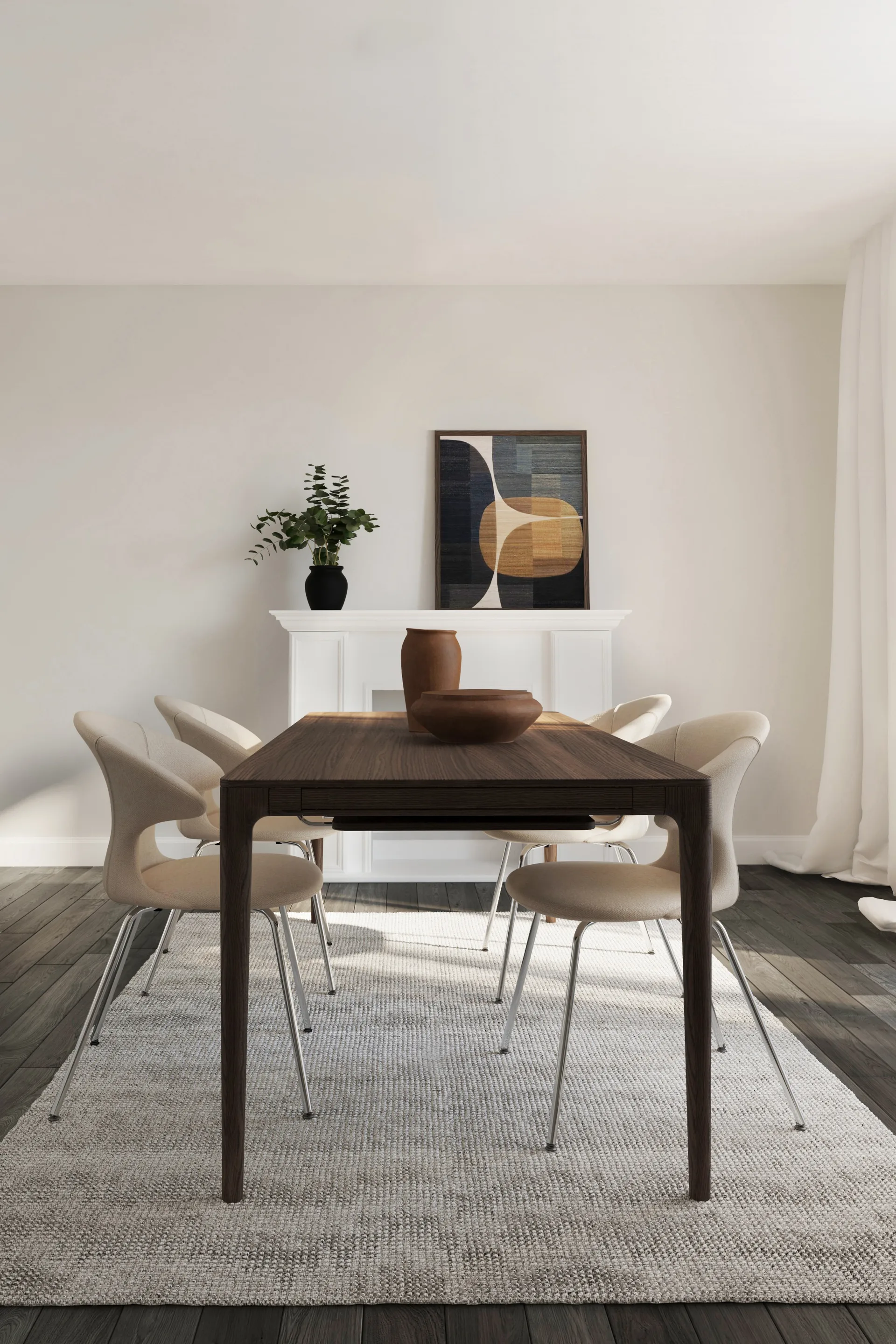 Table à manger Heart'n'Soul 90x200 cm, Dark oak Umage